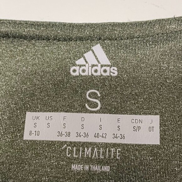 Adidas Dark Green Leggings with Grey Details - Size S - Picture 5 of 5